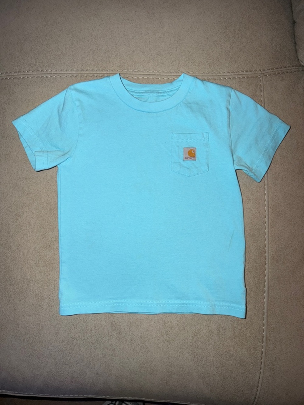 Carhartt Kids Aqua Short Sleeve Pocket Tee